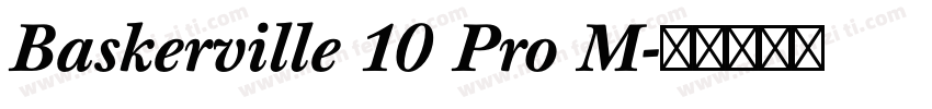 Baskerville 10 Pro M字体转换